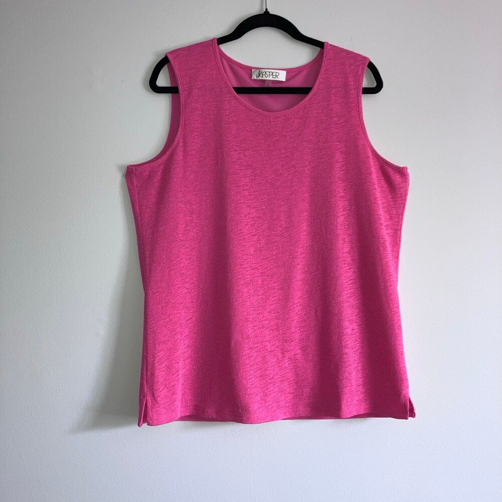 Kasper sleeveless pink jersey, XL excellent condition.